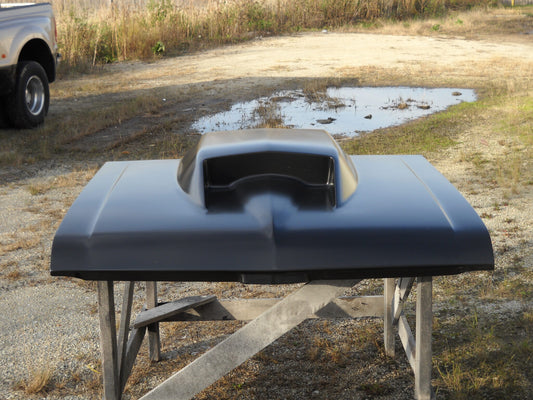 1968-1974 Nova / Chevy Ii 4" Tall Stinger Bolt-On Fiberglass Hood (Scoop 4 1/2" Tall At Tallest Point) - Glasstek H1268
