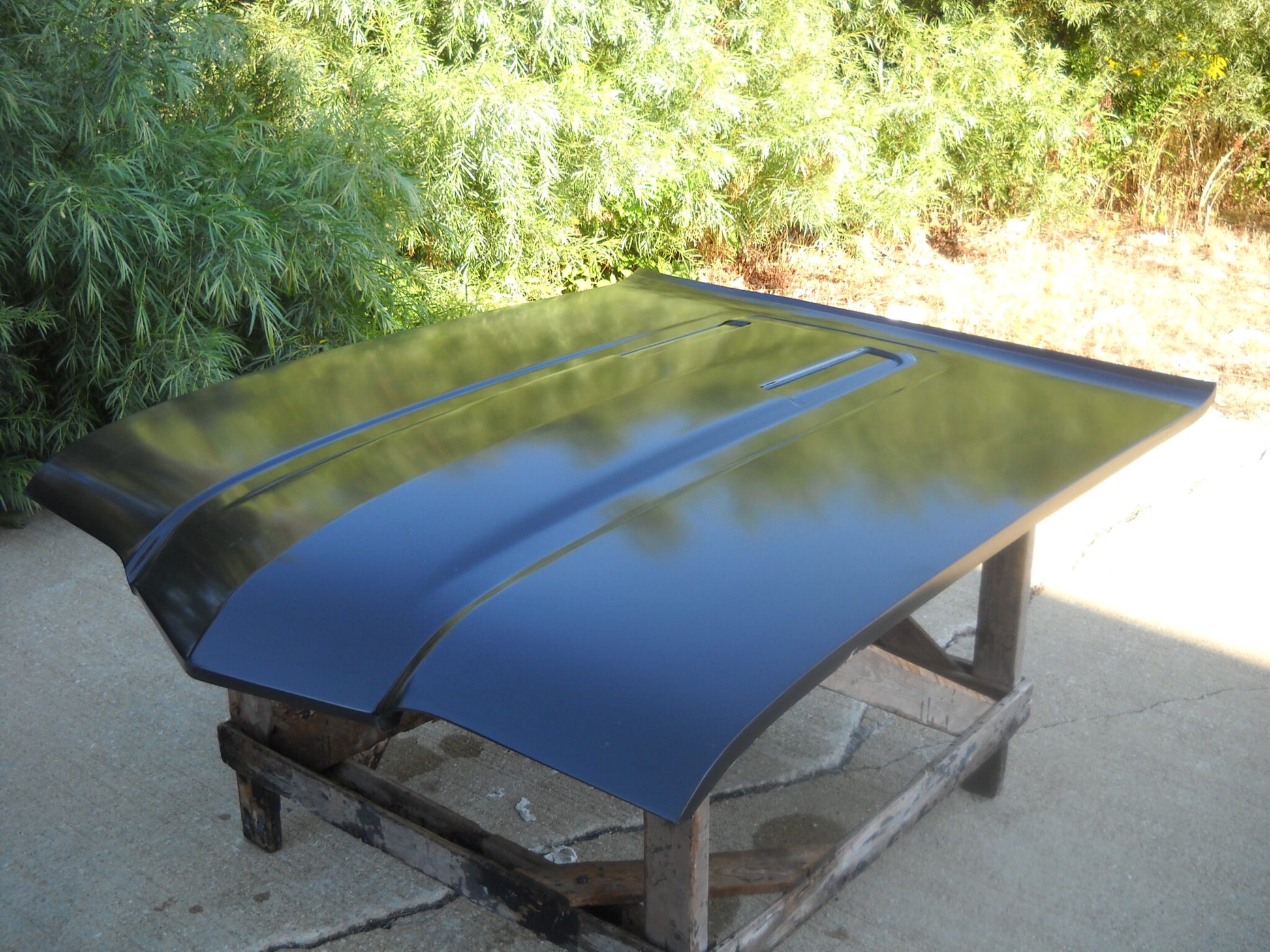 1968 Cutlass 442 / S Bolt-On Fiberglass Hood - Glasstek H6026 - view 2