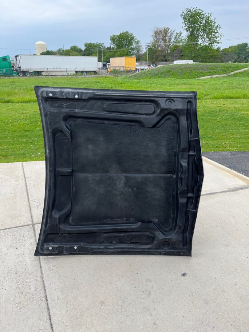 1968 Galaxy Stock Flat Bolt-On Fiberglass Hood - Glasstek H9103 - view 3