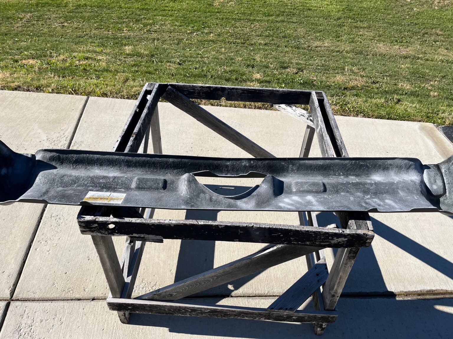 1970-1972 Monte Carlo Rear Fiberglass Bumper - Glasstek B1047 - view 3