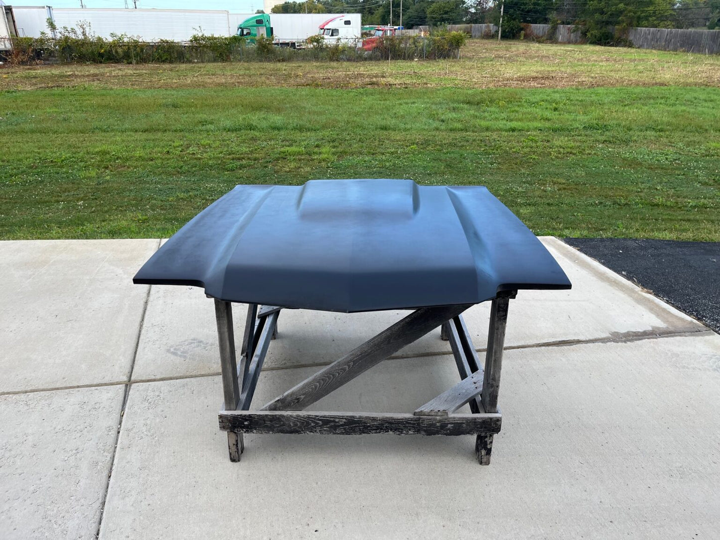1970-1972 Chevelle SS Cowl Induction Pin-On Fiberglass Hood - Glasstek H1017 - view 2