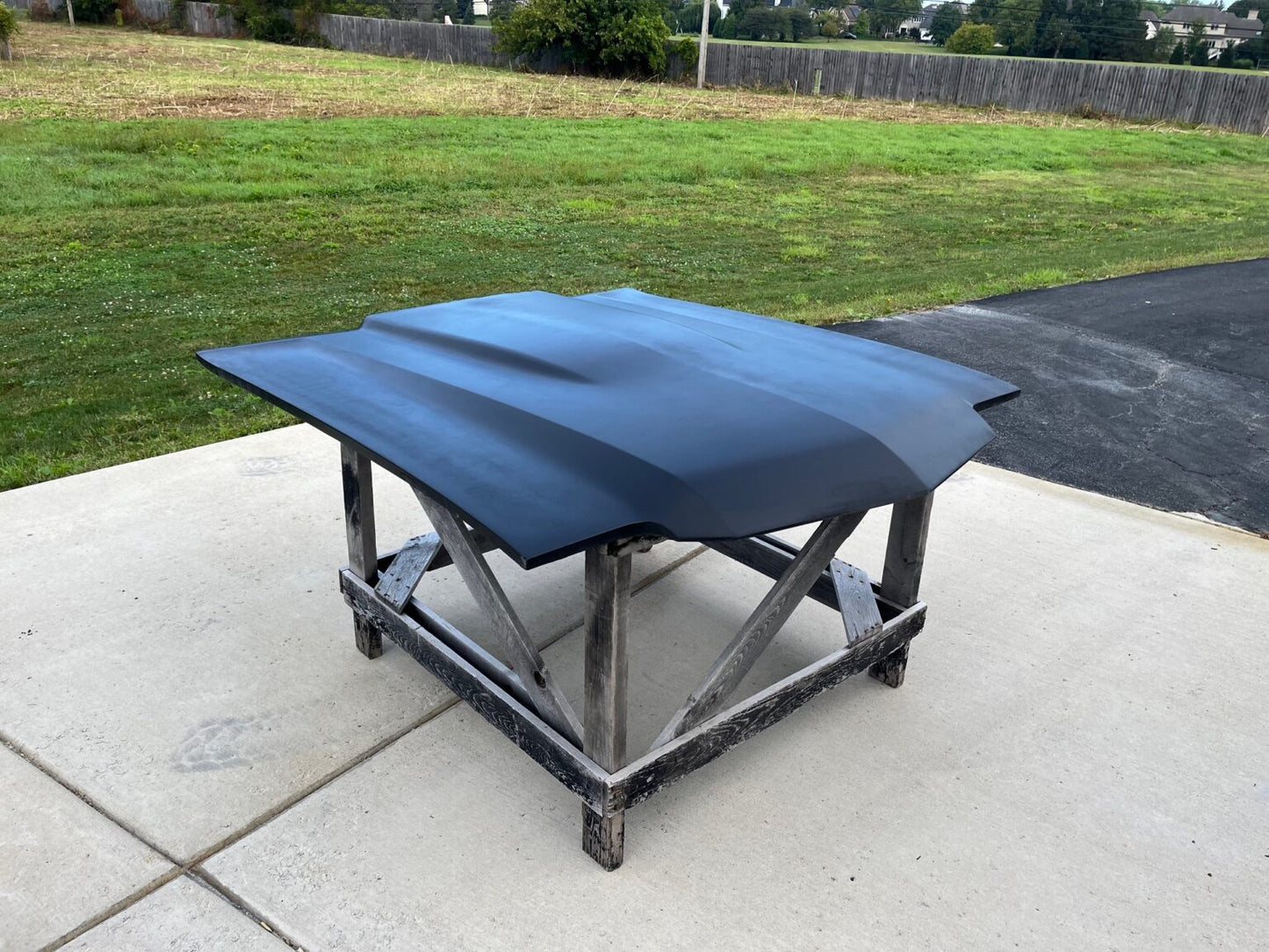 1970-1972 Chevelle SS Cowl Induction Pin-On Fiberglass Hood - Glasstek H1017 product image