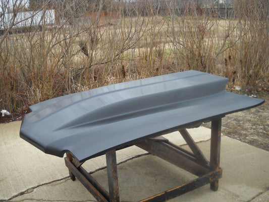 1970-1972 Monte Carlo 4" Cowl Induction Bolt-On Fiberglass Hood - Glasstek H1084 product image