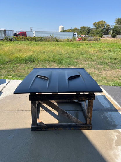 1970-1974 Barracuda 340 Twin Scoop Bolt-On Fiberglass Hood - Glasstek H7012 product image