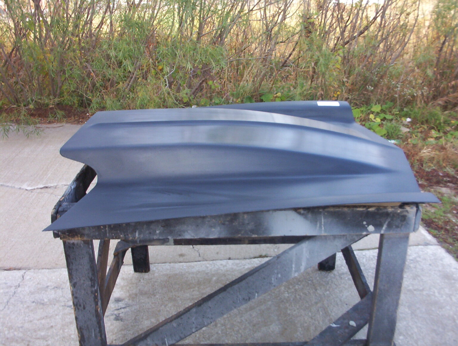 1970-1977 Vega 4" Cowl Induction Pin-On Fiberglass Hood - Glasstek H1171 - view 3