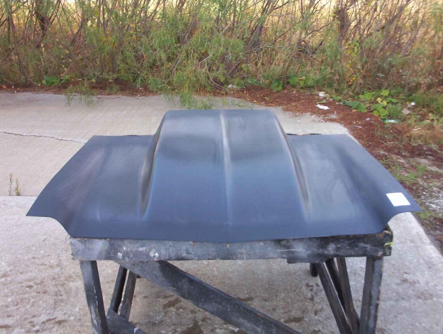 1970-1977 Vega 4" Cowl Induction Pin-On Fiberglass Hood - Glasstek H1171 product image