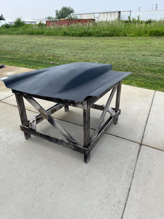 1970-1977 Vega 5" Sunoco / Bubble Style Pin-On Fiberglass Hood Extended 6" - Glasstek H1349 product image