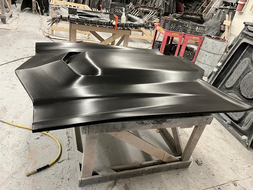 1970-1981 Camaro L88 Bolt-On Fiberglass Hood (3 1/2" Tall At Tallest Point) - Glasstek H1355 - view 2