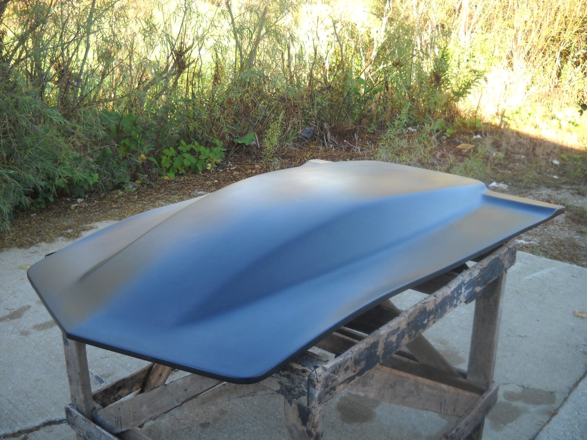 1973-1982 Corvette 5" Sunoco / Bubble Style Bolt-On Fiberglass Hood - Glasstek H1293 product image