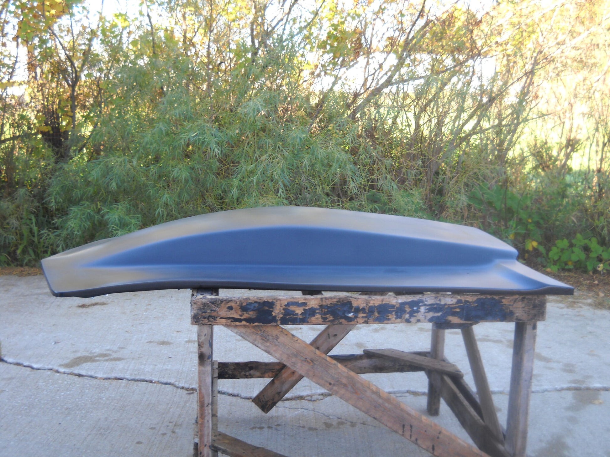 1973-1982 Corvette 5" Sunoco / Bubble Style Bolt-On Fiberglass Hood - Glasstek H1293 - view 3