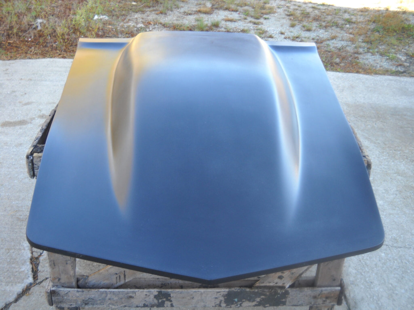 1973-1982 Corvette 5" Sunoco / Bubble Style Bolt-On Fiberglass Hood - Glasstek H1293 - view 2