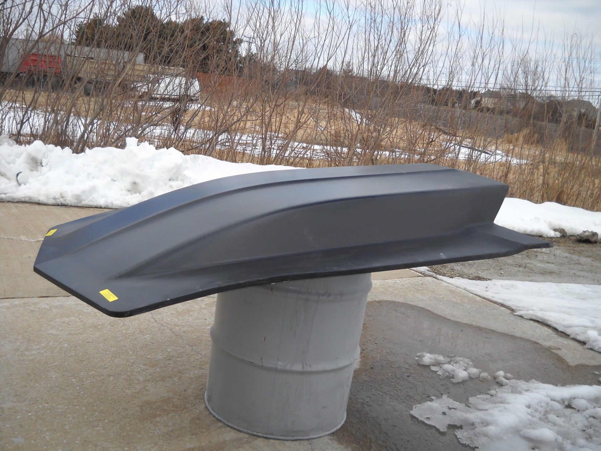 1973-1982 Corvette 6" Extended Cowl Induction Bolt-On Fiberglass Hood - Glasstek H1266 - view 3