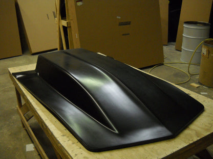 1973-1982 Corvette 6" Extended Cowl Induction Bolt-On Fiberglass Hood - Glasstek H1266 product image