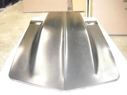 1973-1982 Corvette 6" Extended Cowl Induction Bolt-On Fiberglass Hood - Glasstek H1266 - view 2