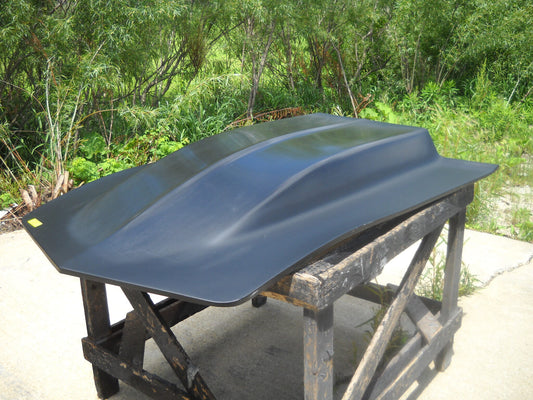 1973-1982 Corvette 5" Cowl Induction Bolt-On Fiberglass Hood - Glasstek H1204 product image