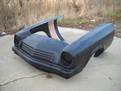 1974-1977 Vega Pro Fiberglass Front End Extended 6" (Can Be Cut Back To Stock Length) - Glasstek GF014 - view 2