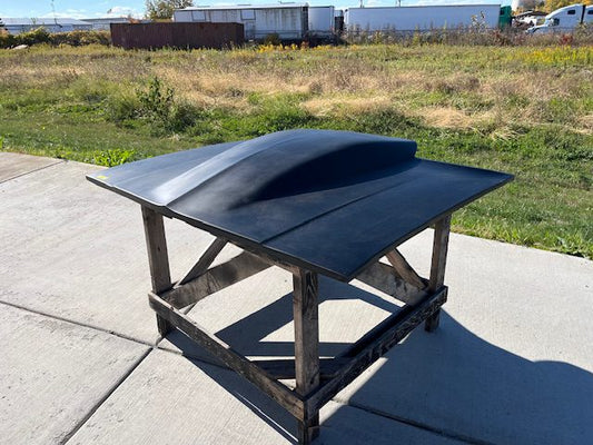 1978-1982 El Camino 78-82 Malibu 5" Sunoco / Bubble Style Cowl Induction Pin-On Fiberglass Hood - Glasstek H1312 product