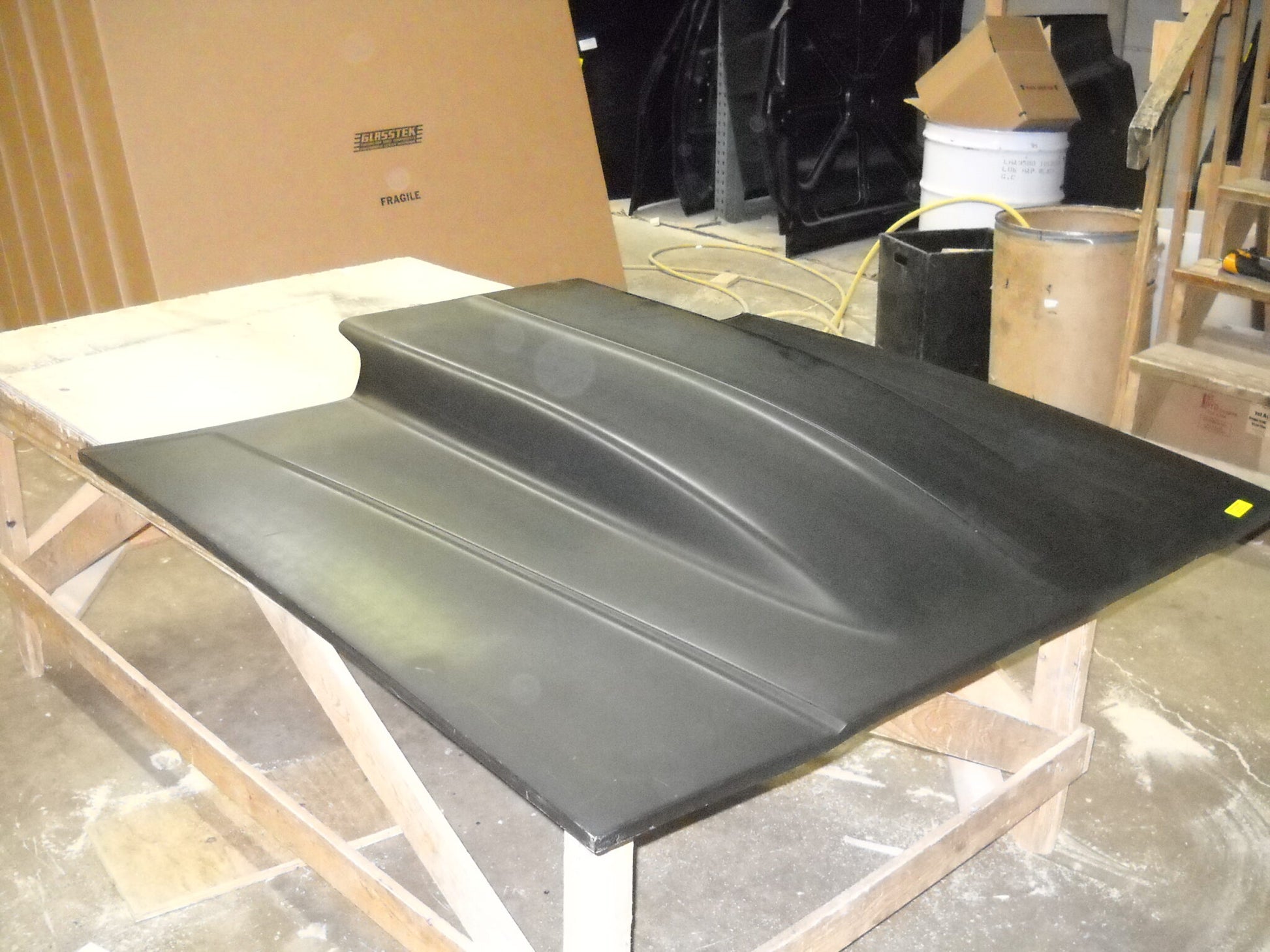 1981-1987 Regal 4" Cowl Induction Bolt-On Fiberglass Hood - Glasstek H5010 - view 2