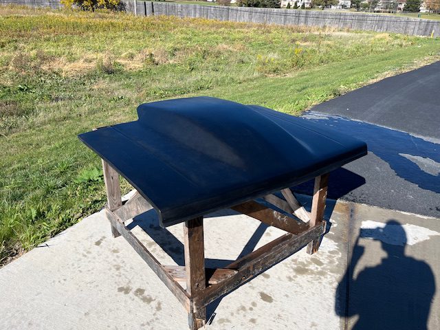 1982-1993 S-10 / S-15 5" Sunoco / Bubble Style Bolt-On Fiberglass Hood - Glasstek H1381 - view 2