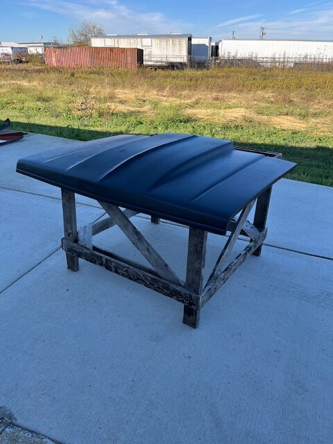 1982-1993 S-10 / S-15 2" Cowl Induction Pin-On Fiberglass Hood - Glasstek H1041 product image