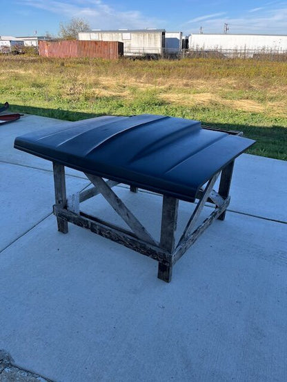 1982-1993 S-10 / S-15 2" Cowl Induction Pin-On Fiberglass Hood - Glasstek H1041 product image