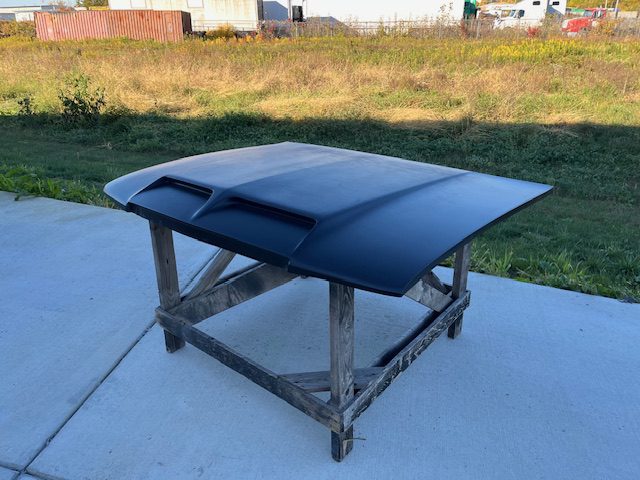 1991-1996 Impala / Caprice Ram Air Pin-On Fiberglass Hood - Glasstek H1255 - view 2