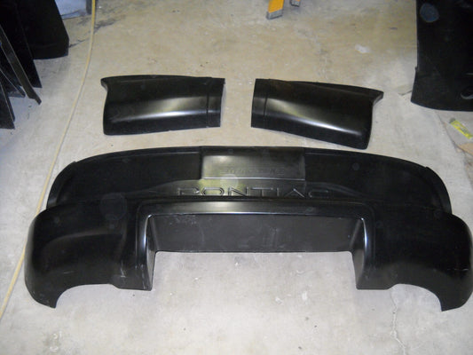 1993-2002 Firebird Formula Rear Fiberglass Bumper Clip (3 Pieces) With Wheelie Bar Cut Out - Glasstek B3008 product image