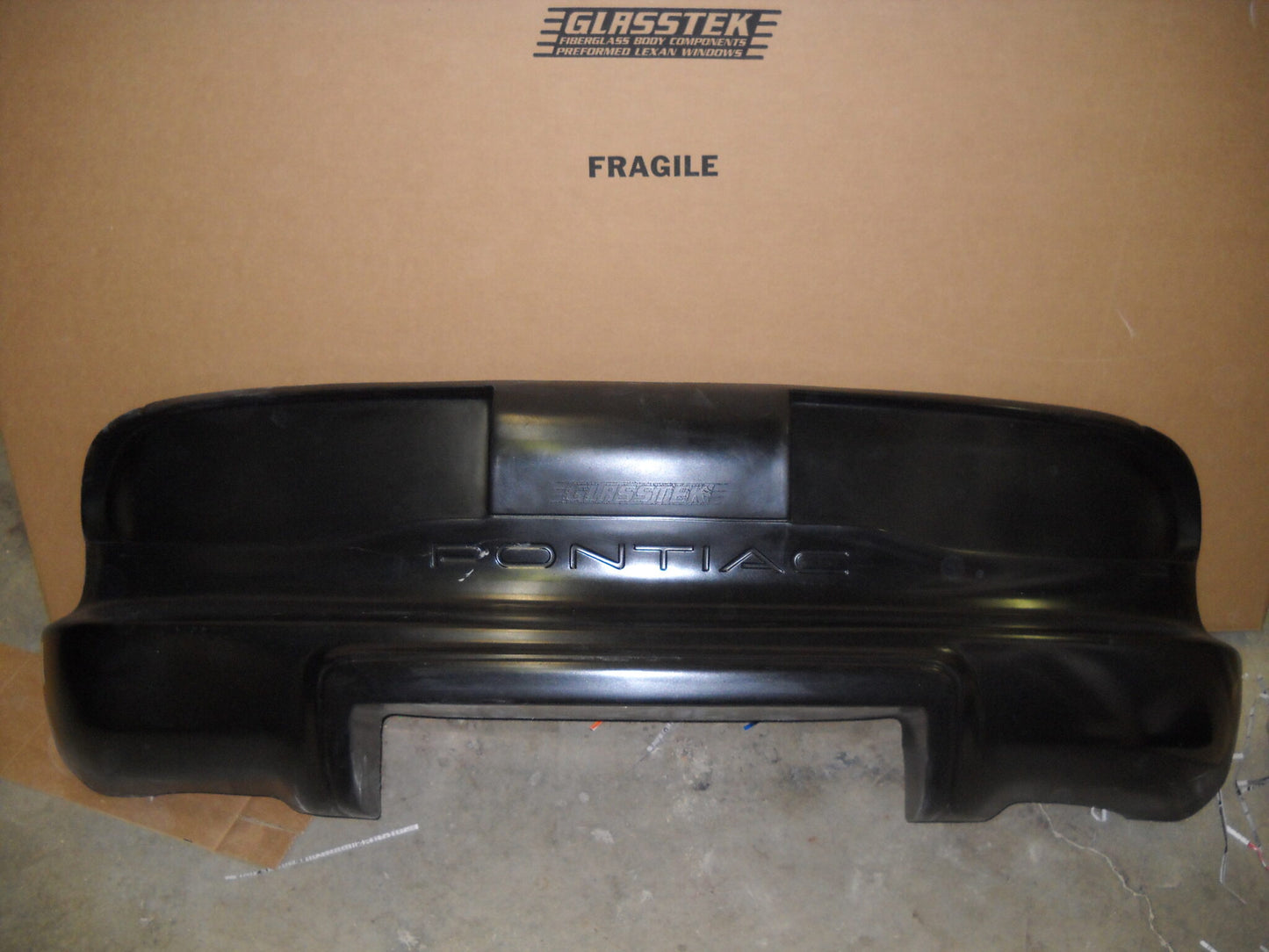 1993-2002 Firebird Formula Rear Fiberglass Bumper Clip (3 Pieces) With Wheelie Bar Cut Out - Glasstek B3008 - view 2