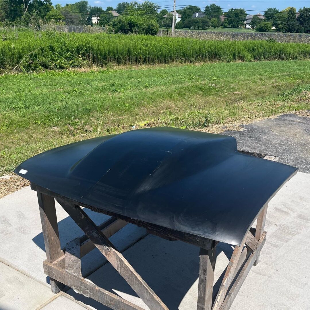 1994-2004 S-10 5" Tallsunoco / Bubble Style Bolt-On Fiberglass Hood (Stock Size) - Glasstek H1361 product image