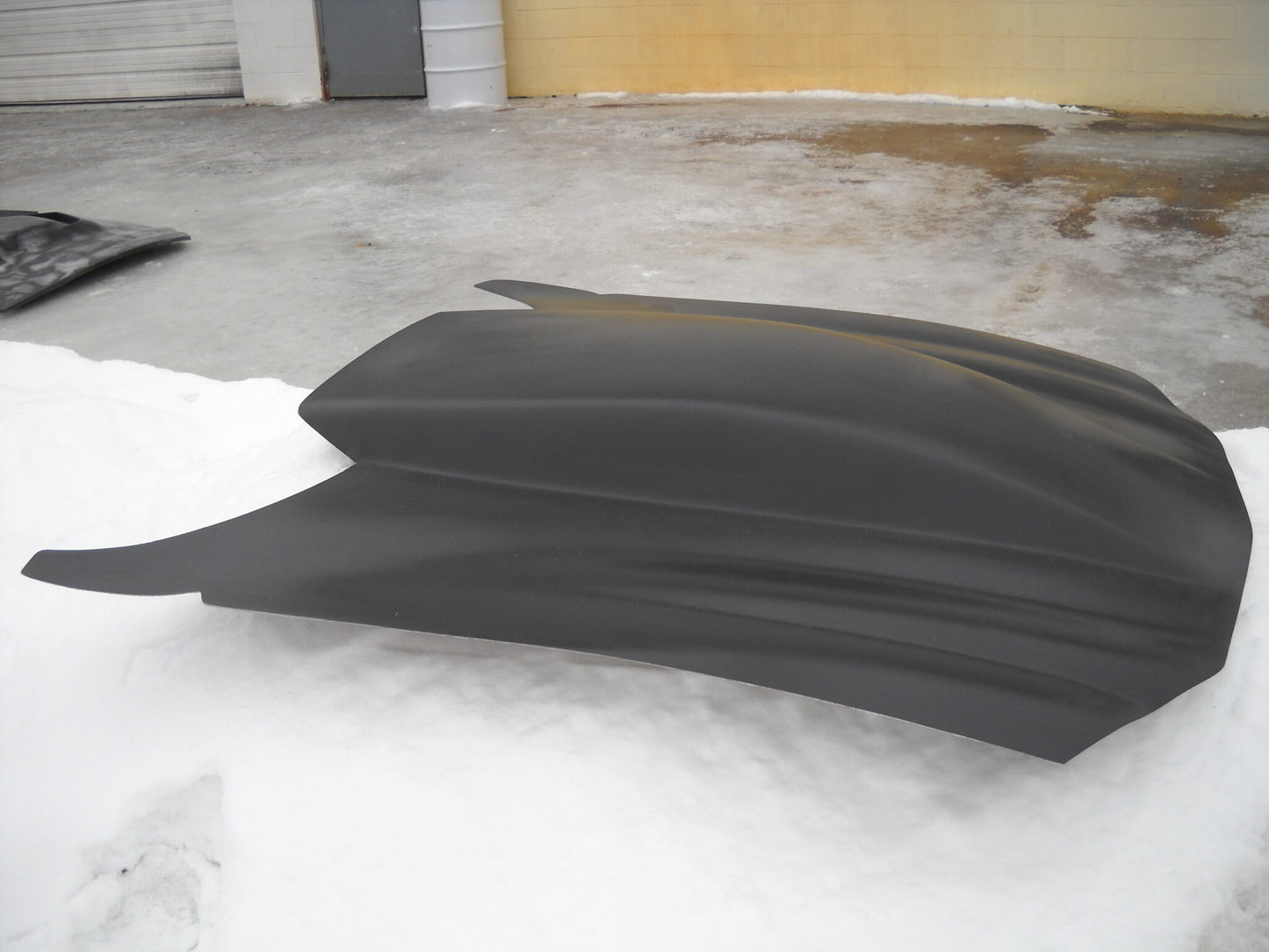 1998-2002 Camaro 5" Sunoco / Bubble Style Cowl Induction Pin-On Fiberglass Hood Extended To Windshield - Glasstek H1262