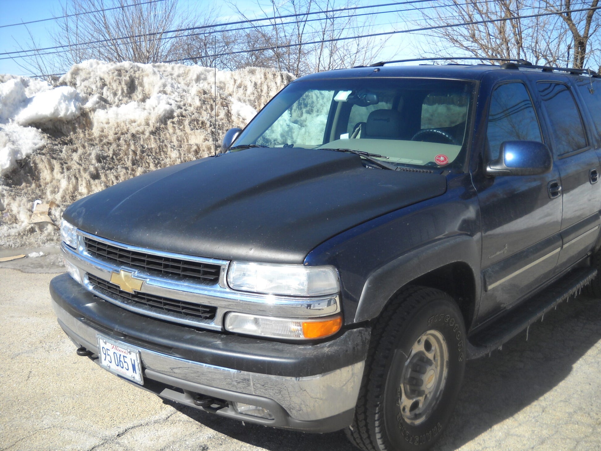 1999-2002 Chevrolet Truck 2" Cowl Induction Bolt-On Fiberglass Hood - Glasstek H1211 product image