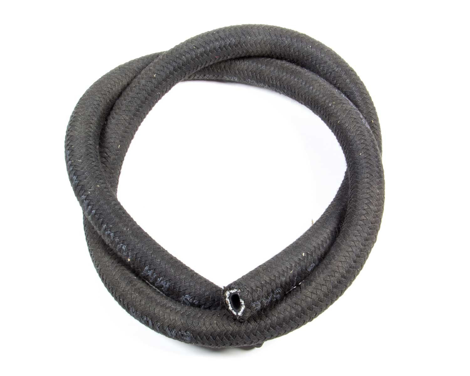 Aeroquip Power Steering Hose - 6 AN - 15 ft - Braided Fabric / Rubber - Black - Each