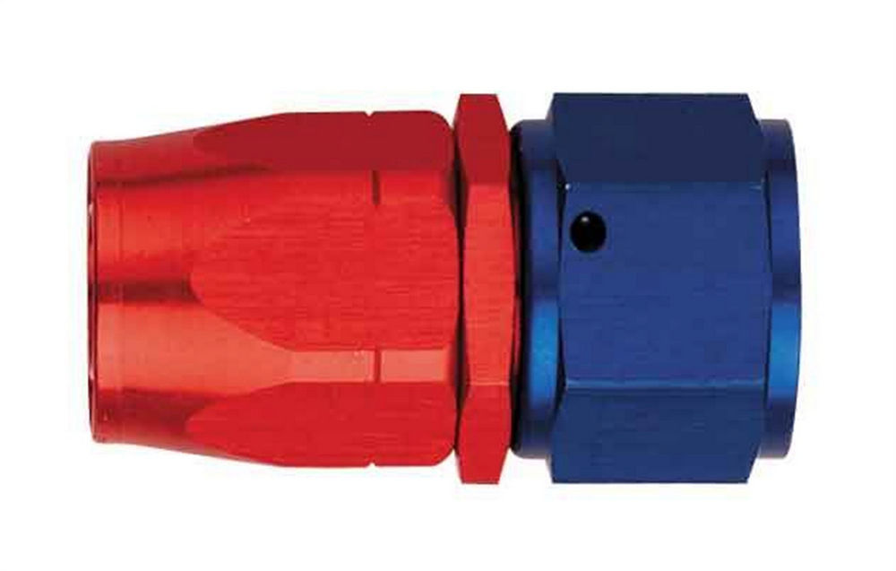 Aeroquip Fitting - Hose End - AQP/Startlite - Straight - 16 AN Hose to 16 AN Female - Aluminum - Blue / Red Anodized -