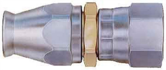 Aeroquip Fitting - Hose End - PTFE Racing Hose - Straight - 6 AN Hose to 6 AN Female Swivel - Steel - Natural - Each