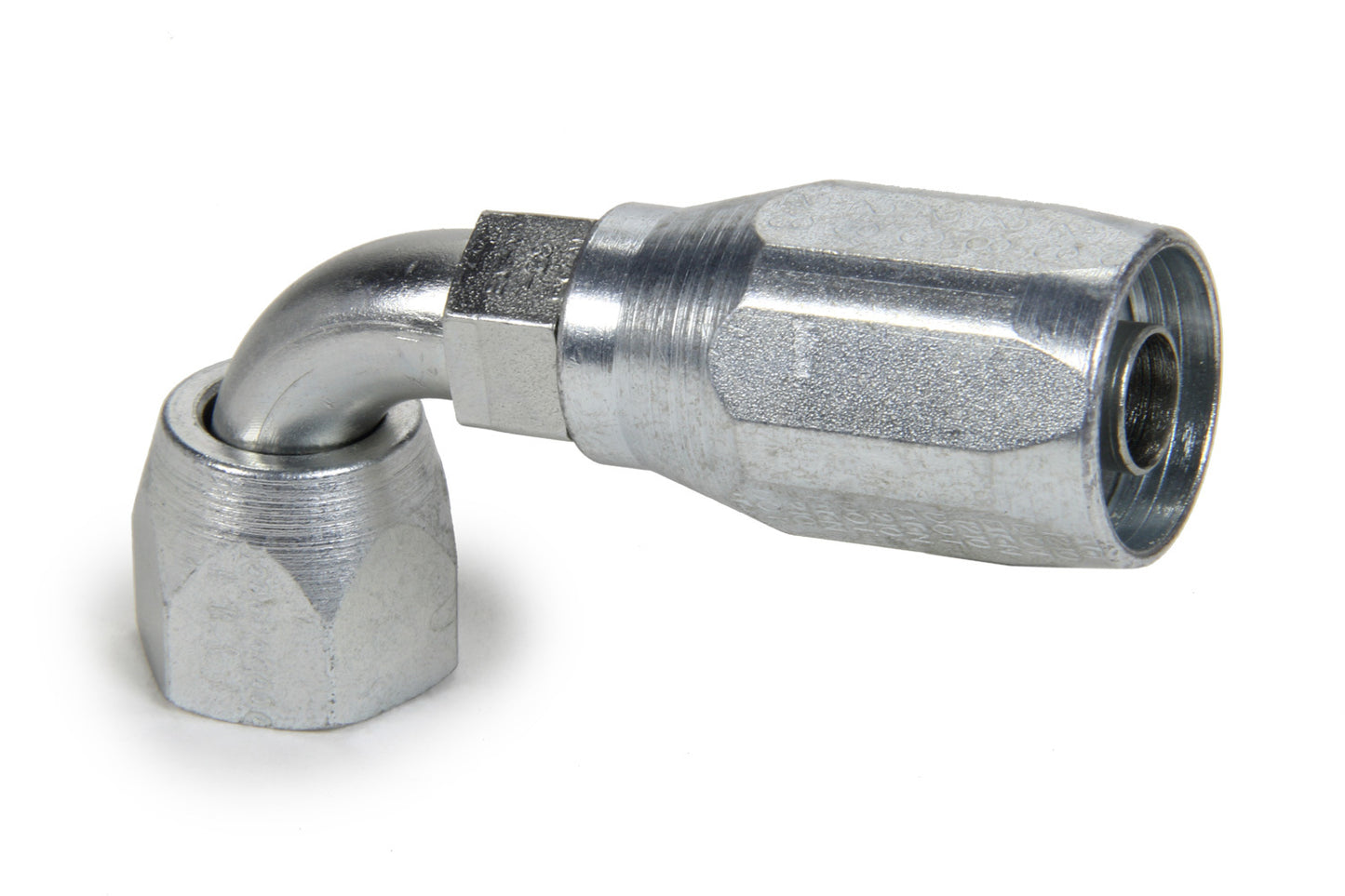 Aeroquip Fitting - Hose End - AQP High Pressure - 90 Degree - 8 AN Hose to 3/4-16 in Female - Steel - Zinc Plated - Each