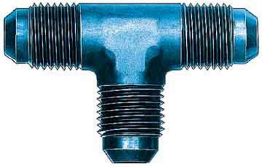 Aeroquip Fitting - Adapter Tee - 3 AN Male x 3 AN Male x 3 AN Male - Aluminum - Blue Anodized - Each