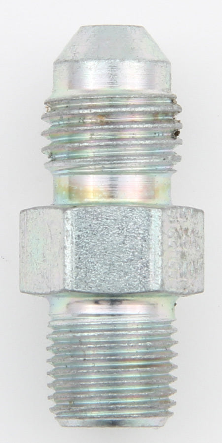 Aeroquip Fitting - Adapter - Straight - 3 AN Male to 1/8 in NPT Male - Steel - Zinc Oxide - Each