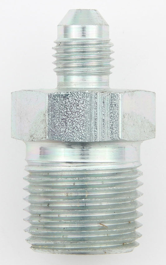 Aeroquip Fitting - Adapter - Straight - 4 AN Male to 1/2 in NPT Male - Steel - Zinc Oxide - Each