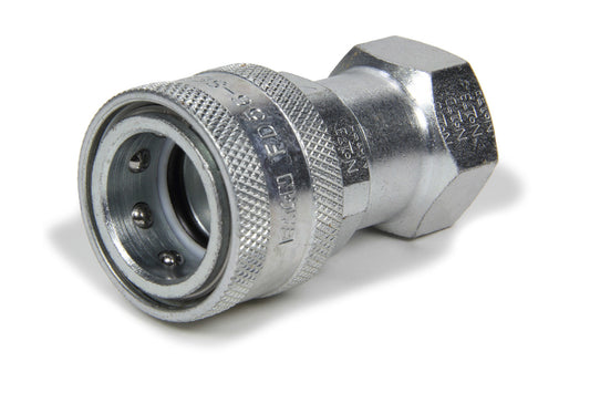 Aeroquip Fitting - Quick Disconnect - Radiator Refill Coupling - Female Half to 1/2 in NPT - Steel - Zinc Plated - Each