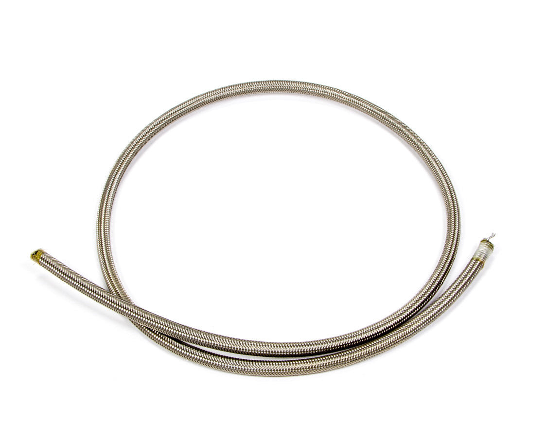 Aeroquip Hose - PTFE Racing Hose - 4 AN - 3 ft - Braided Stainless / PTFE - Natural - Each