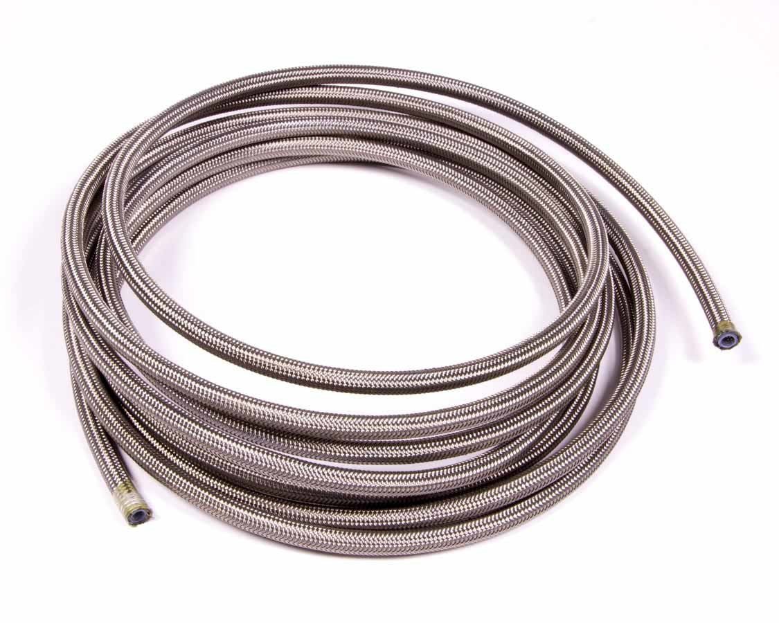 Aeroquip Hose - PTFE Racing Hose - 4 AN - 15 ft - Braided Stainless / PTFE - Natural - Each