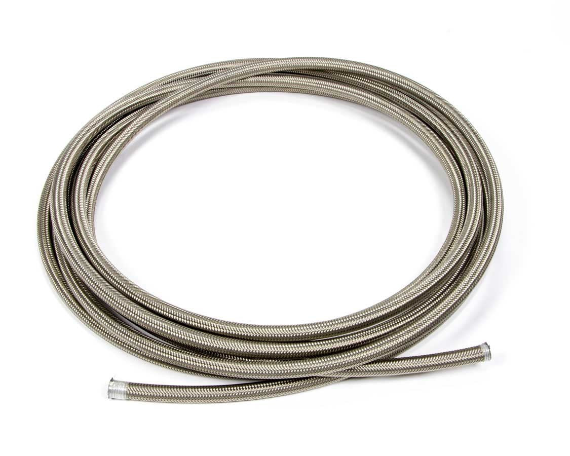 Aeroquip Hose - PTFE Racing Hose - 6 AN - 20 ft - Braided Stainless / PTFE - Natural - Each