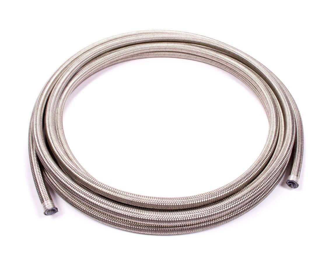 Aeroquip Hose - PTFE Racing Hose - 8 AN - 20 ft - Braided Stainless / PTFE - Natural - Each