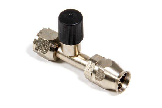 Aeroquip Fitting - Hose End - AC Refrigerant - Straight - 8 AN Hose to 8 AN Female O-Ring - Charge Port - Steel -