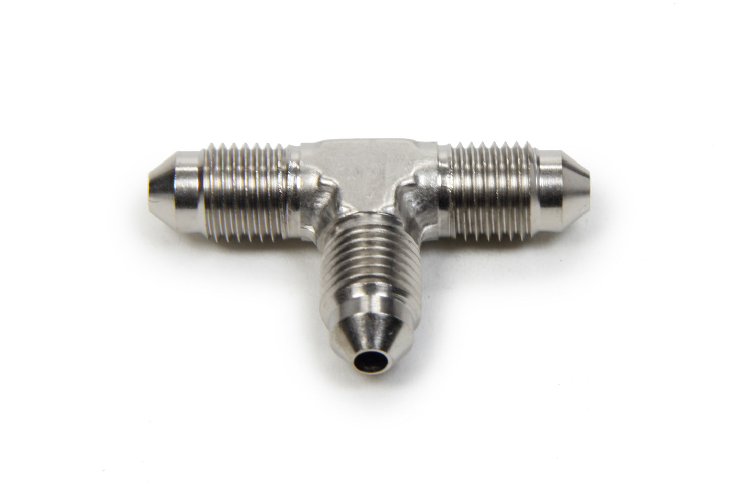 Aeroquip Fitting - Adapter Tee - 3 AN Male x 3 AN Male x 3 AN Male - Aluminum - Nickel Plated - Each