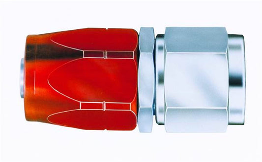 Aeroquip Fitting - Hose End - AQP/Startlite - Straight - 4 AN Hose to 4 AN Female - Aluminum / Steel - Red Anodized /