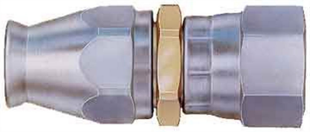 Aeroquip Fitting - Hose End - PTFE Racing Hose - Straight - 4 AN Hose to 4 AN Female - Steel - Natural - Each