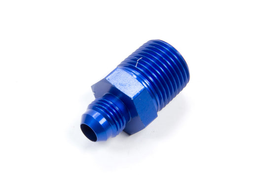 Aeroquip Fitting - Adapter - Straight - 6 AN Male to 1/2 in NPT Male - Aluminum - Blue Anodized - Each