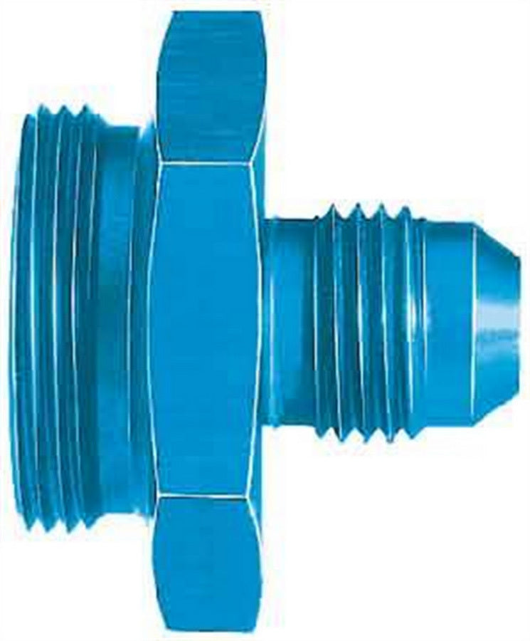 Aeroquip Fitting - Adapter - Straight - 6 AN Male to 1 in NPT Male - Aluminum - Blue Anodized - Each