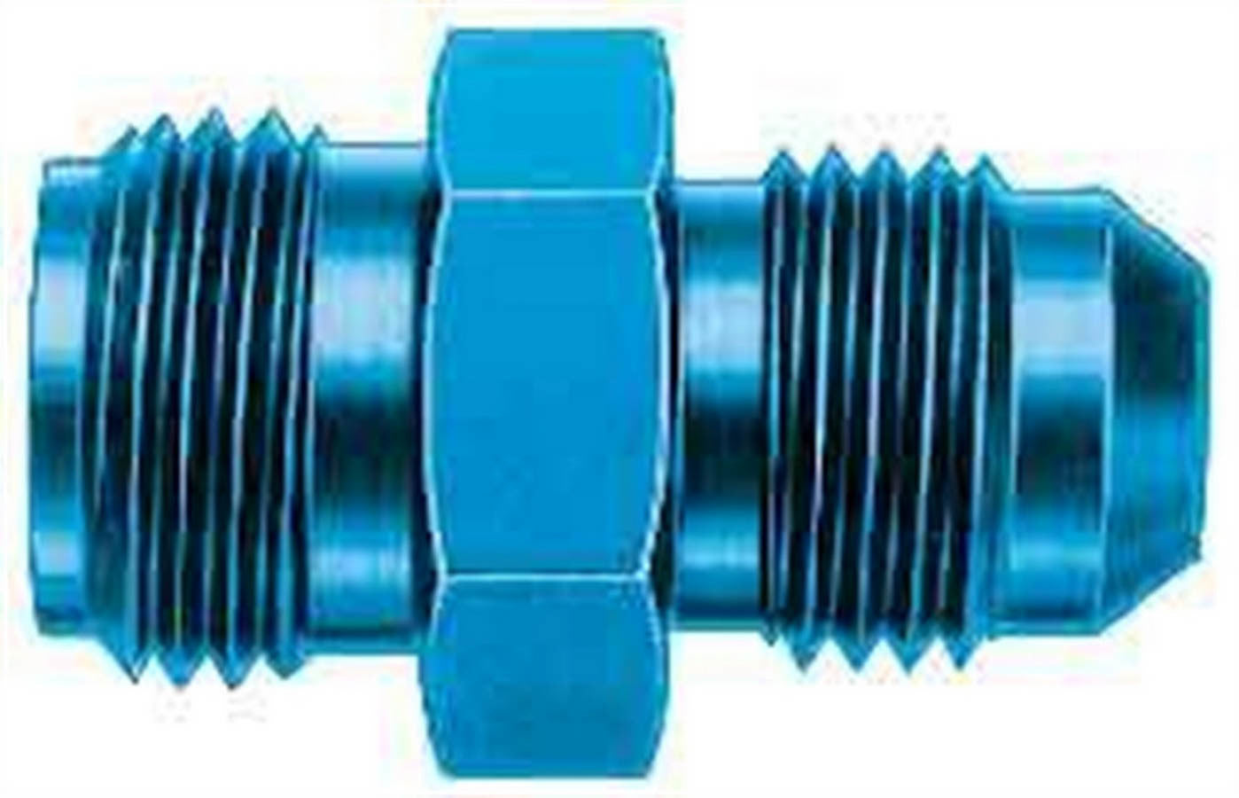 Aeroquip Fitting - Adapter - Straight - 6 AN Male to 5/8 in Inverted Flare Male - Aluminum - Blue Anodized - Each